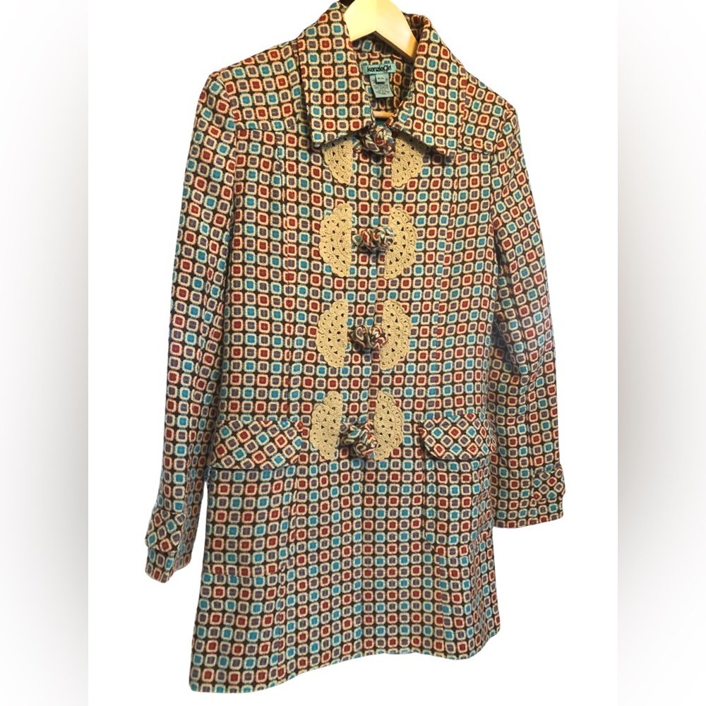 Kenzie Girl long twill blazer/coat - Sz M